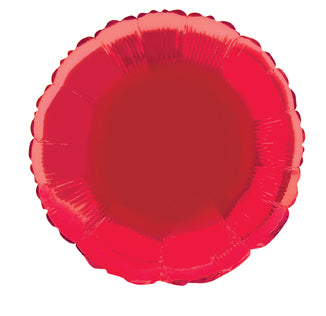 MYLAR BALLOON RED 18", 3 STYLES