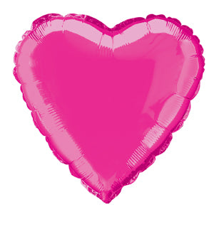 MYLAR BALLOON HOT PINK 18" FOIL, 3 STYLES