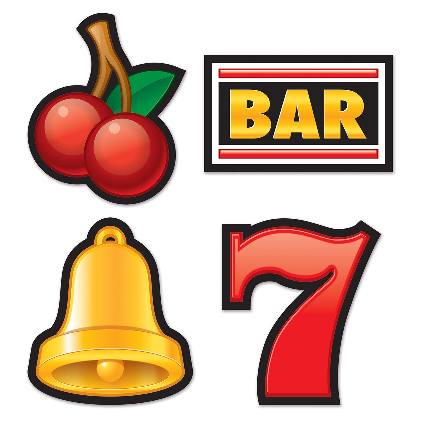 SLOT MACHINE SYMBOL CUTOUTS