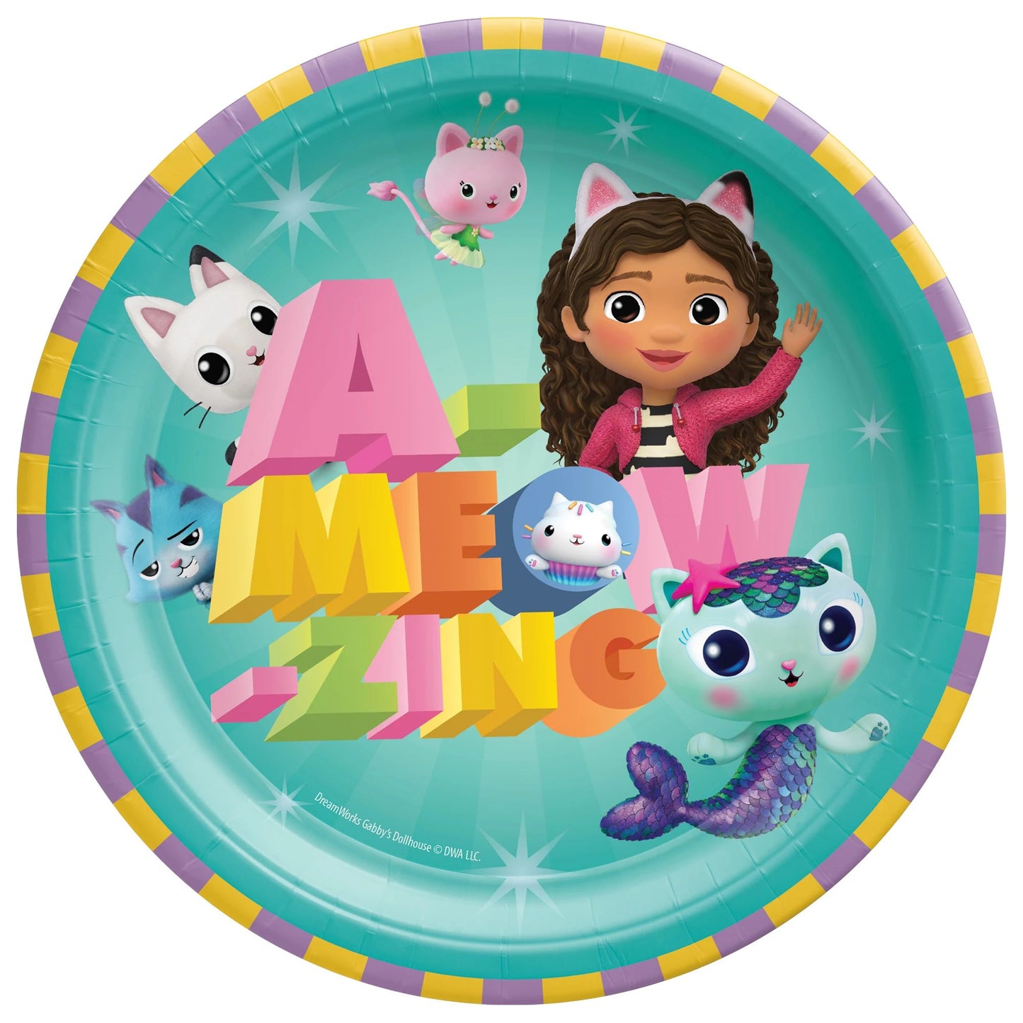 GABBY'S DOLLHOUSE 7" PAPER PLATES