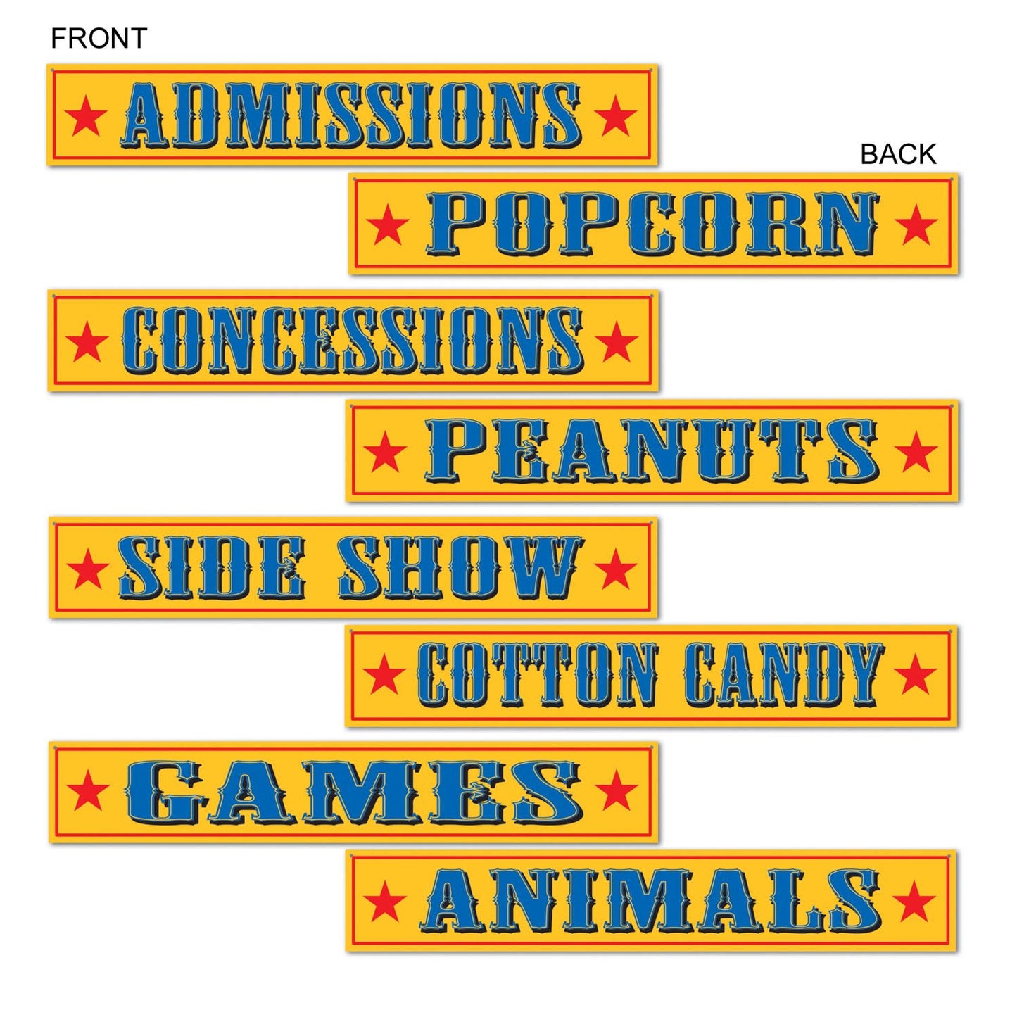 CIRCUS SIGN CUTOUTS
