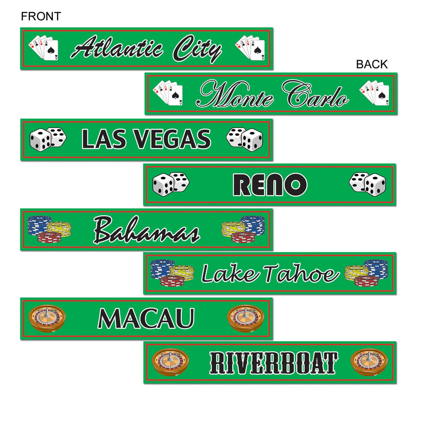 GAMBLING DESTINATION CUTOUTS