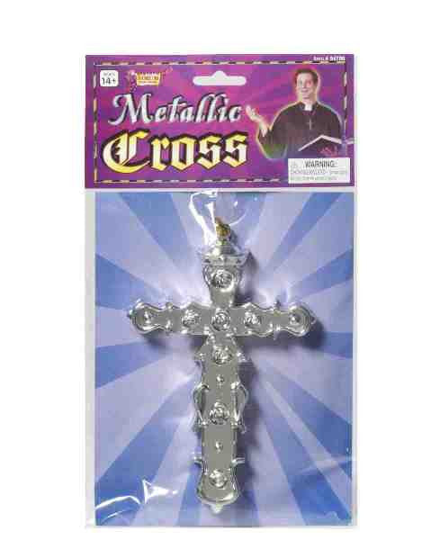 Metallic Cross Necklace