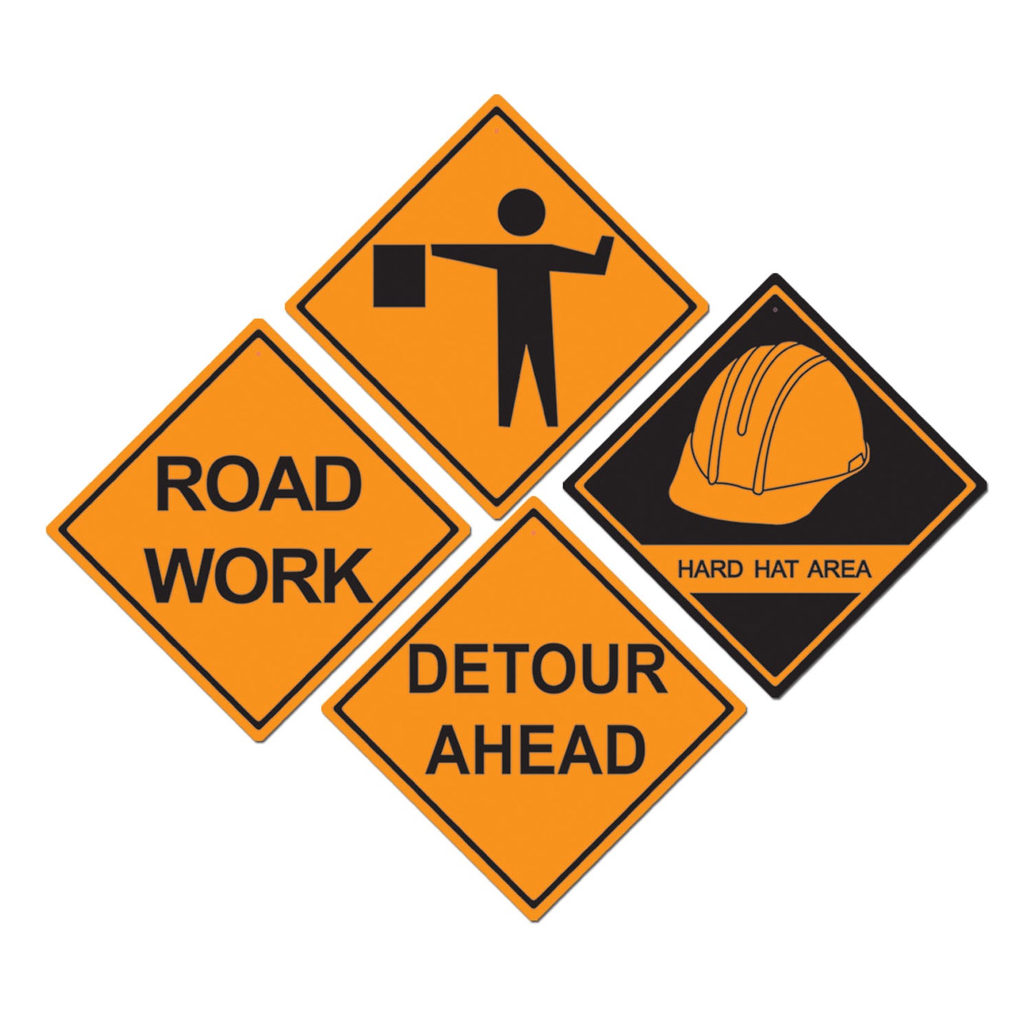 CUTOUT - CONSTRUCTION SIGN ASST