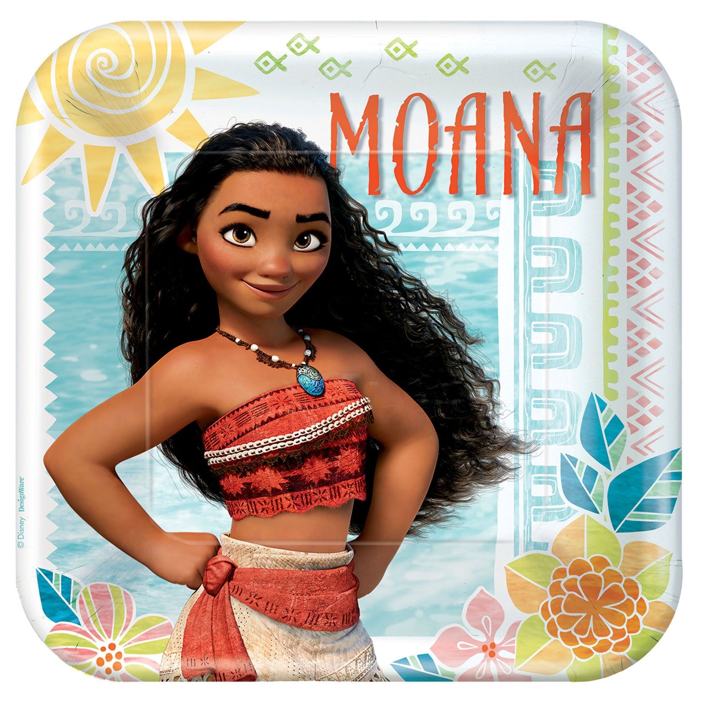 ©Disney Moana Square Plates, 9"