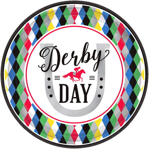 Derby Day 9" Round Plates
