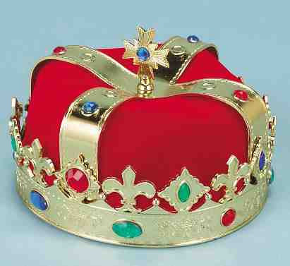 GOLD PLATED KING'S CROWN