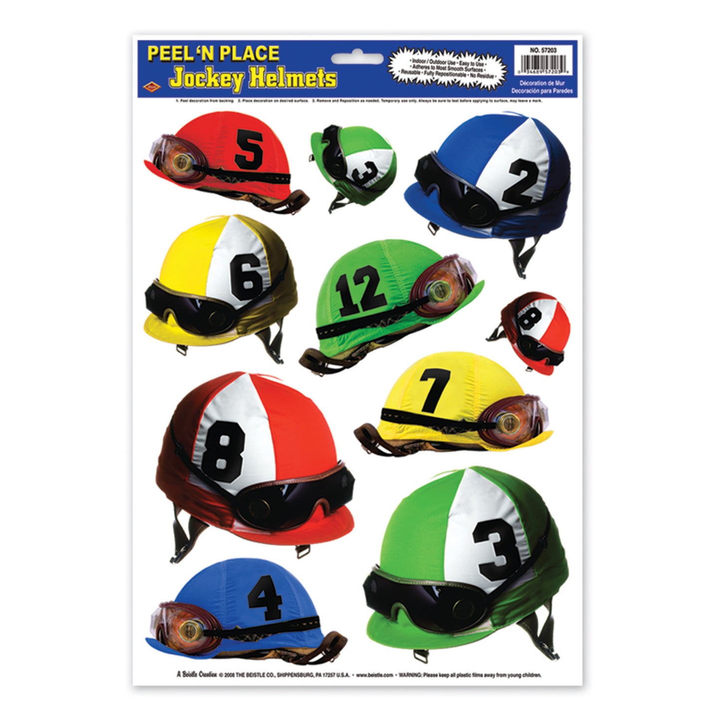 PEEL N PLACE - JOCKEY HELMETS