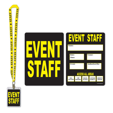EVENT STAFF PARTY PASS LANYARD