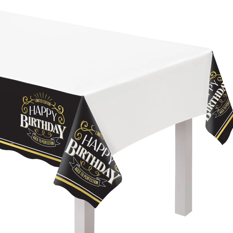 BETTER WITH AGE BIRTHDAY PLASTIC TABLECOVER
