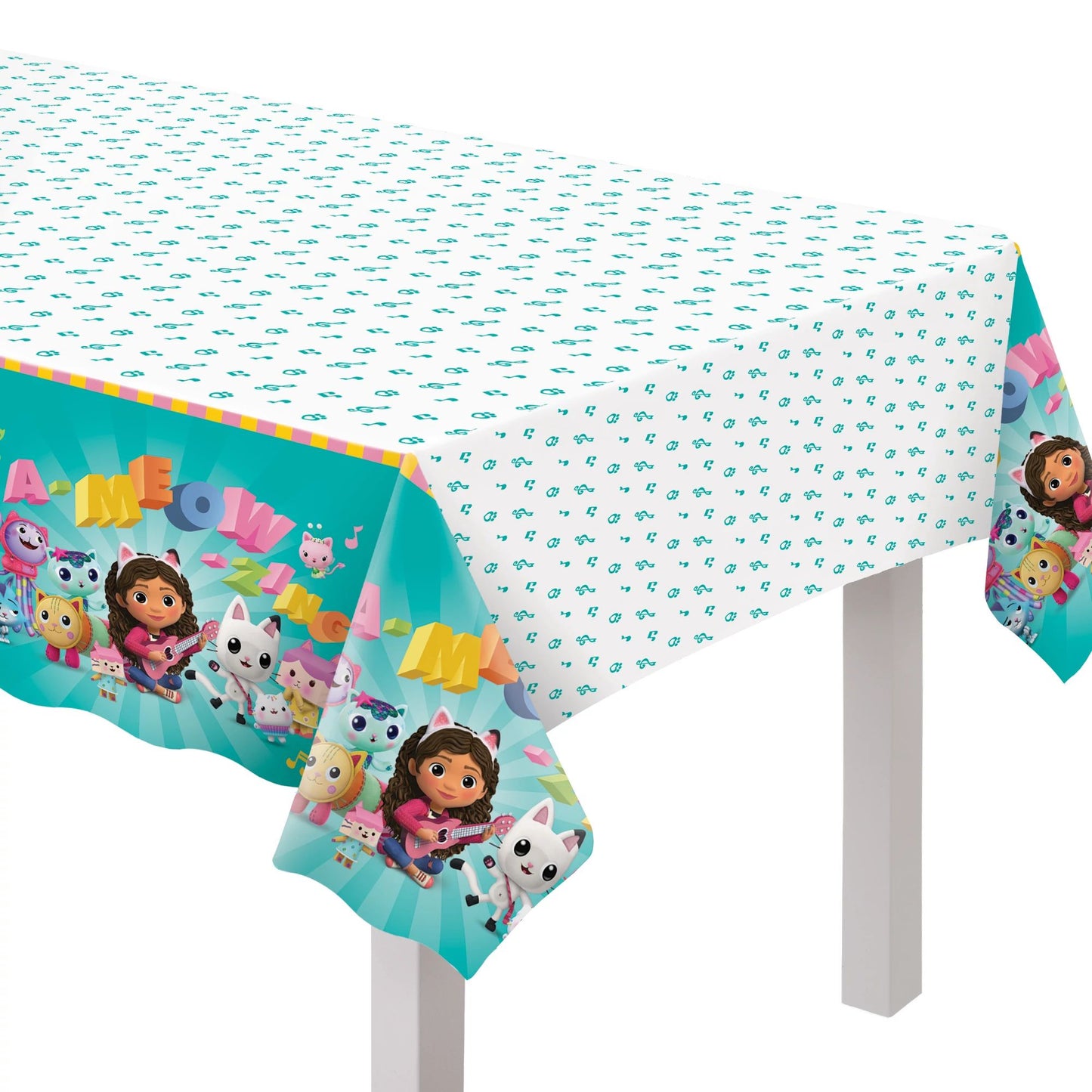 GABBY'S DOLLHOUSE PLASTIC TABLE COVER