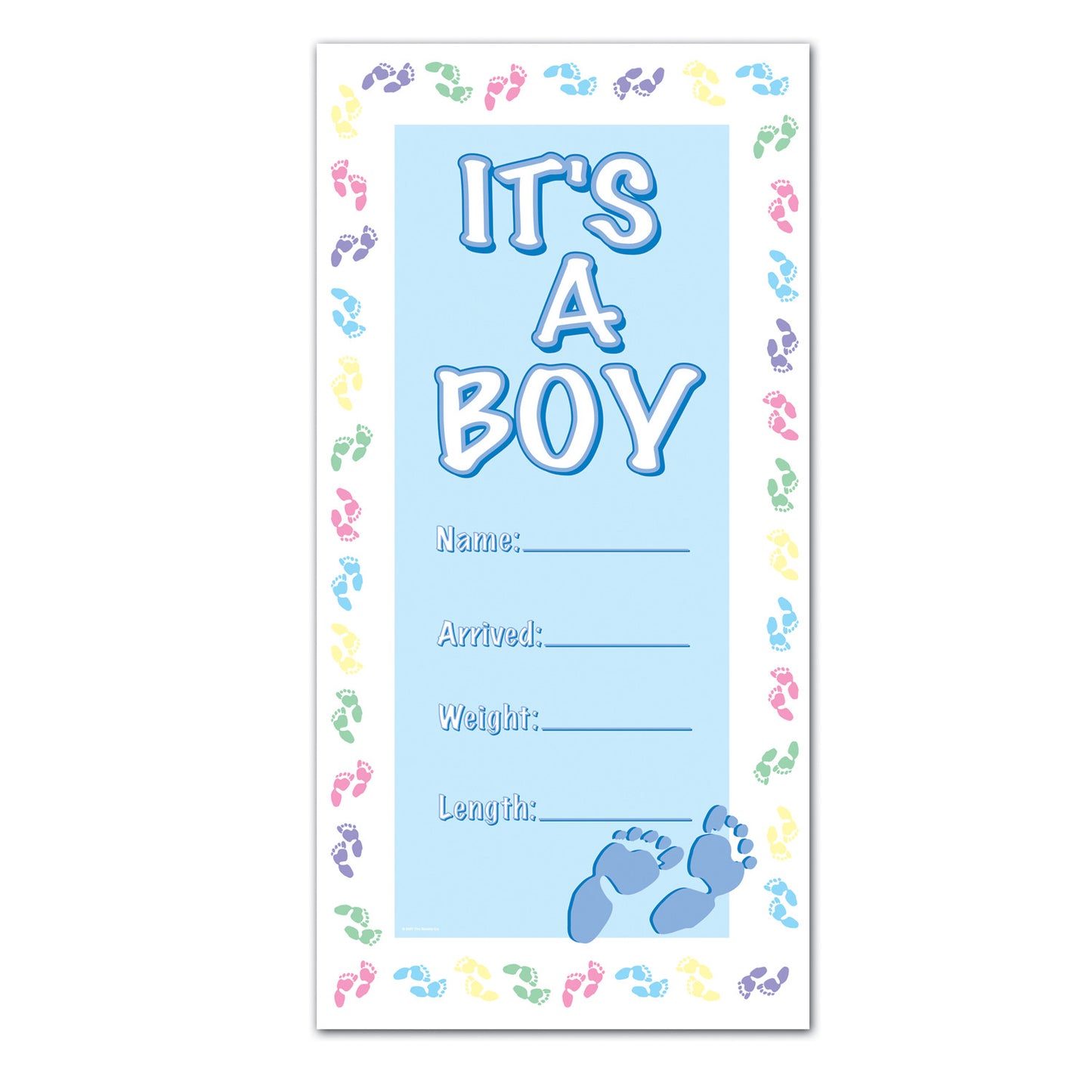 IT'S A BOY DOOR COVER 30" X 60" 1PC/PKG