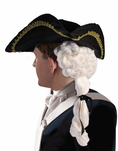 Adult Colonial Hat with Wig