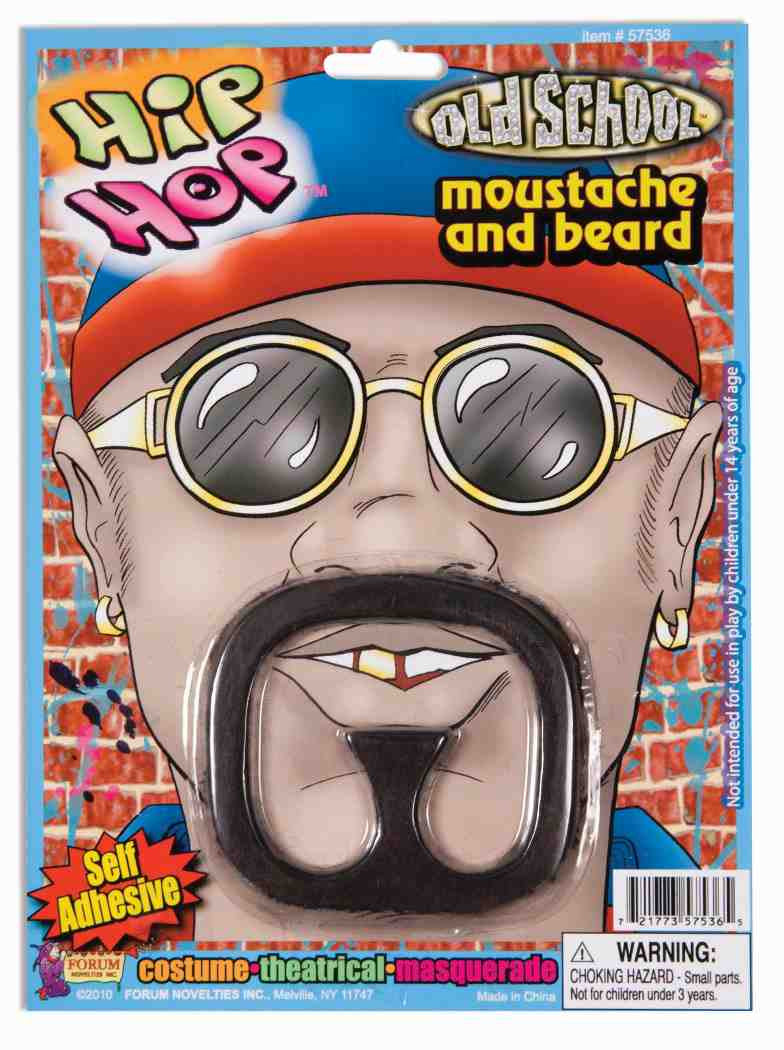 Rap Star Moustache and Beard Set