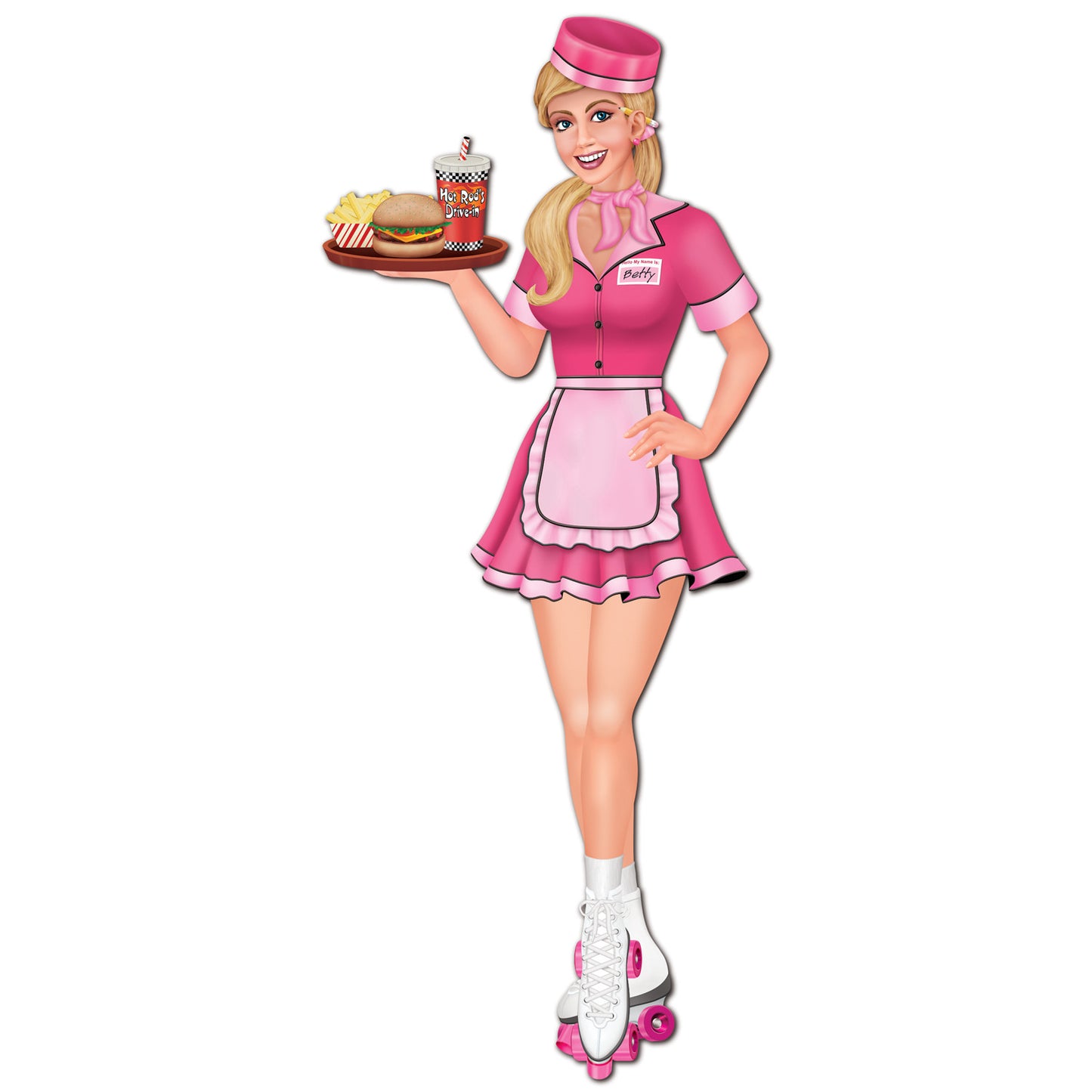 Female Carhop Cutout