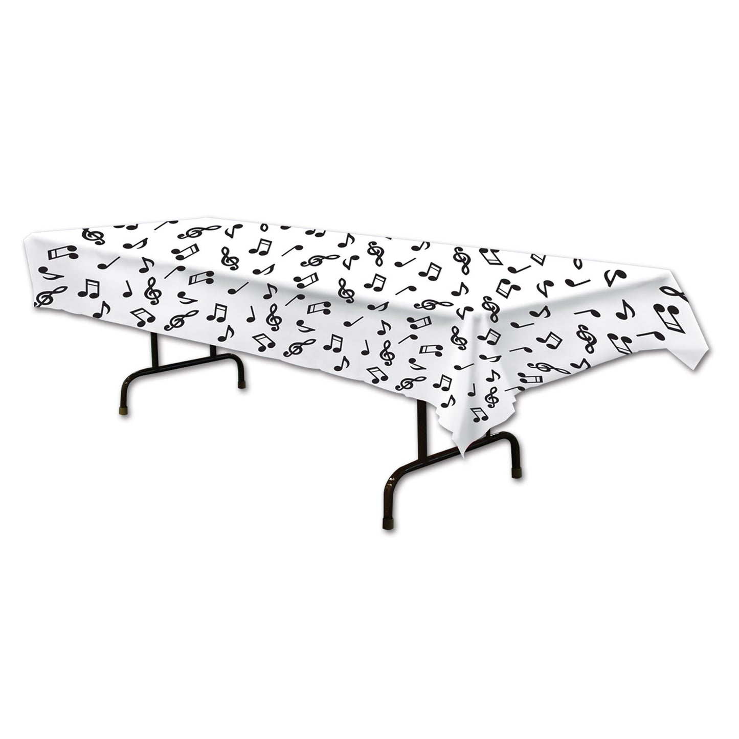 Musical Notes Plastic Tablecover - 54" x 108"
