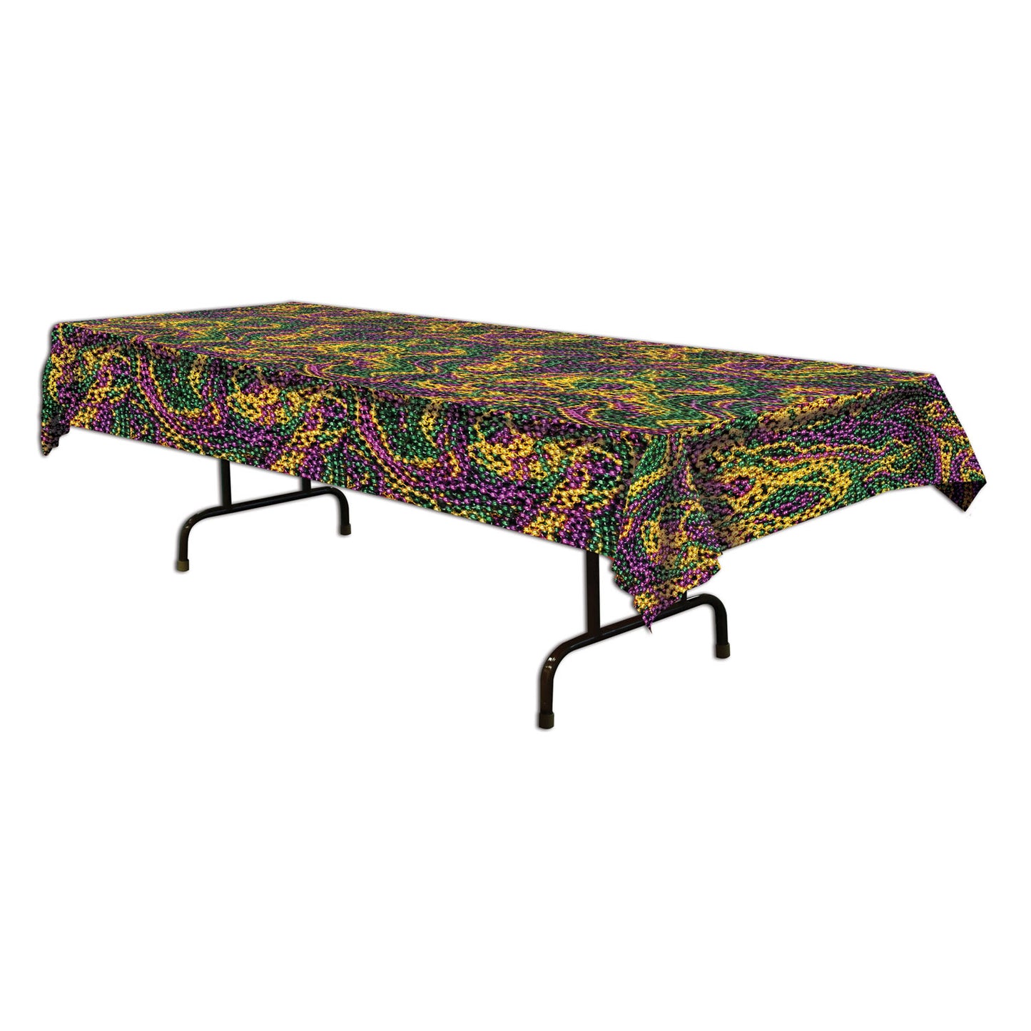 Mardi Gras Bead Tablecover