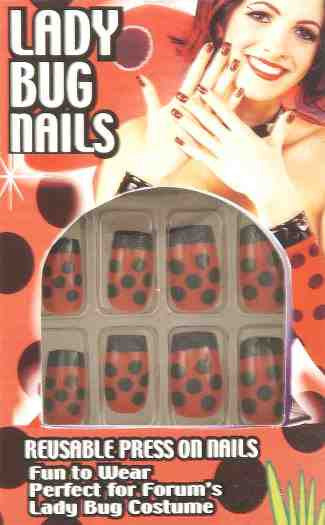 Lady Bug Press On Nails
