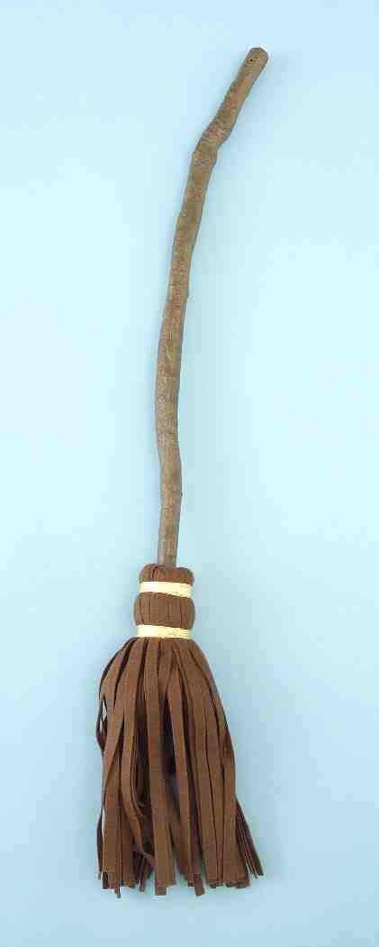 Brown Crooked Witch Broom
