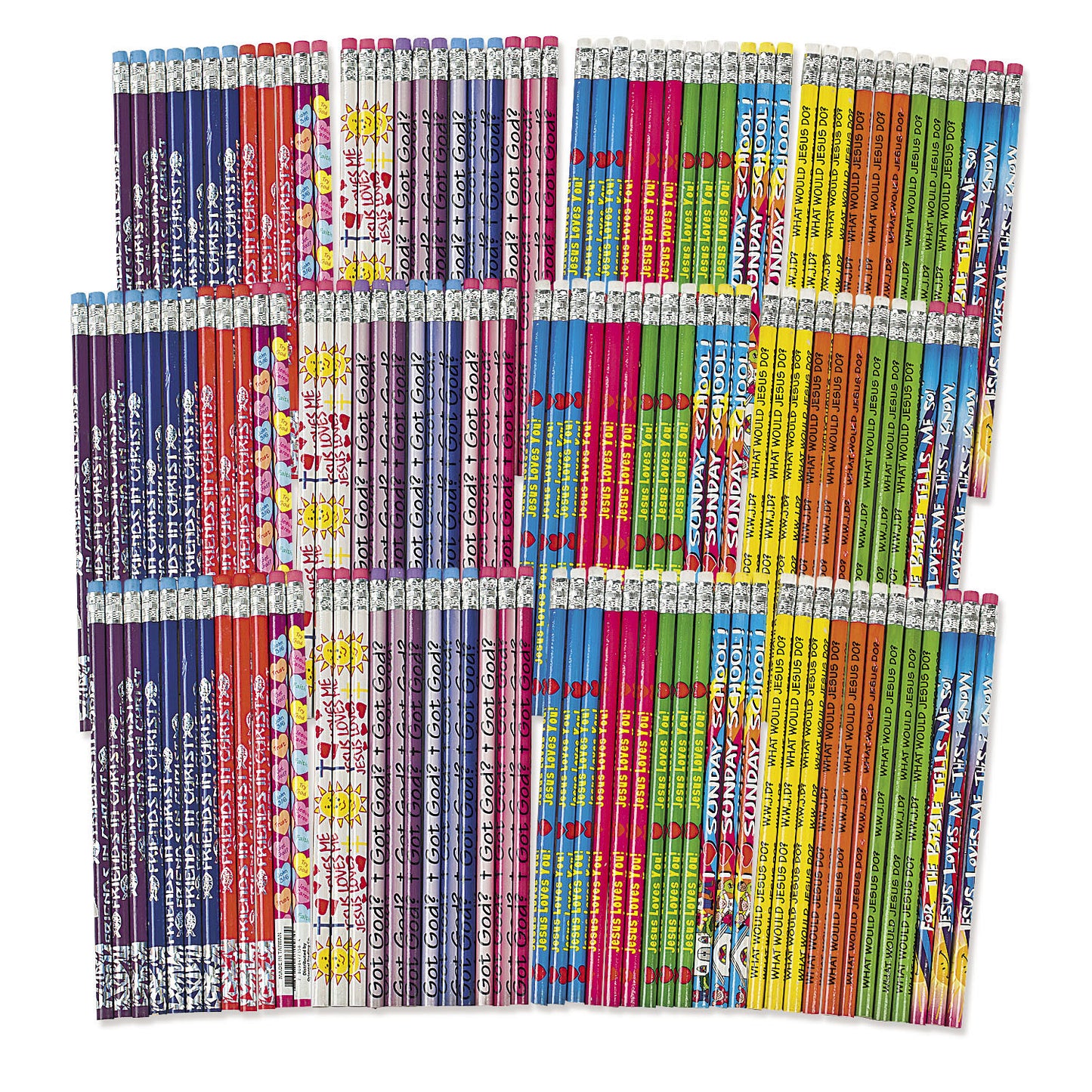 PENCIL - RELIGIOUS ASSORTMENT 100 CT/PKG