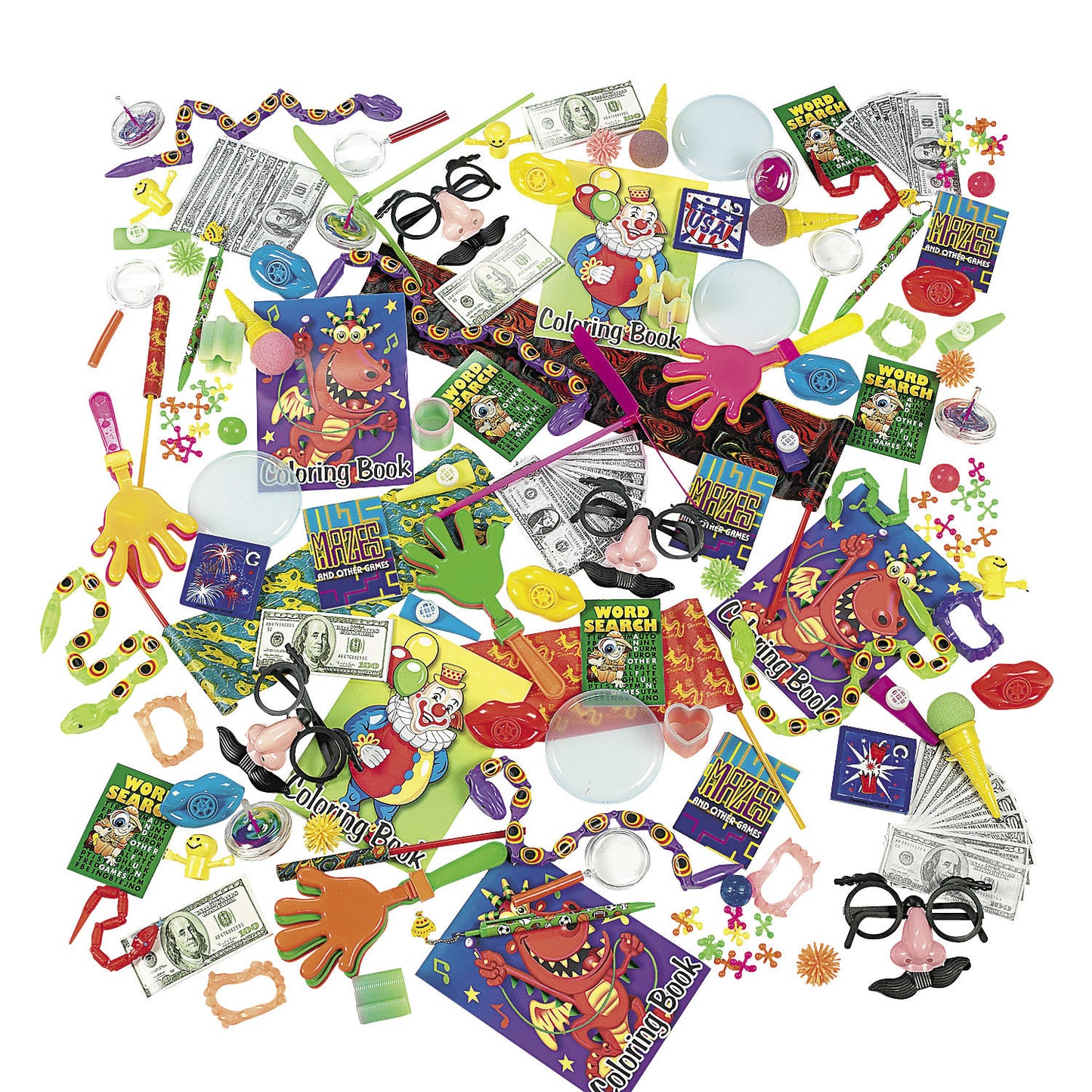 TOY ASSORTMENT - MEGA DELUXE 250 PC/UNIT