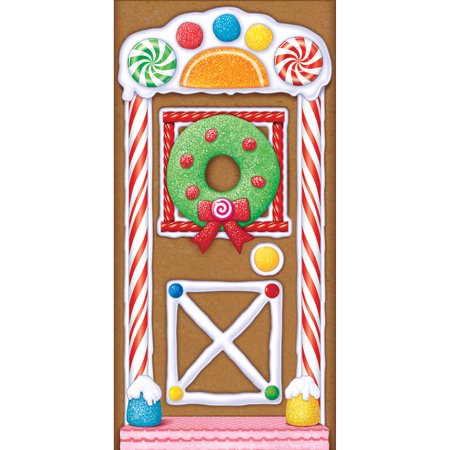 GINGERBREAD HOUSE DOOR COVER