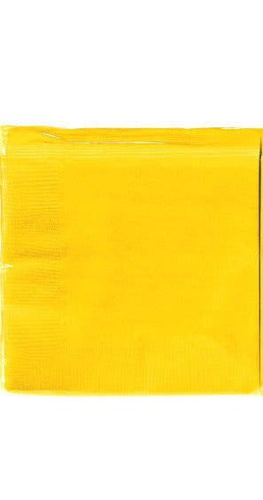 NAPKIN - SUNSHINE YELLOW 100 CT/PKG BEVERAGE