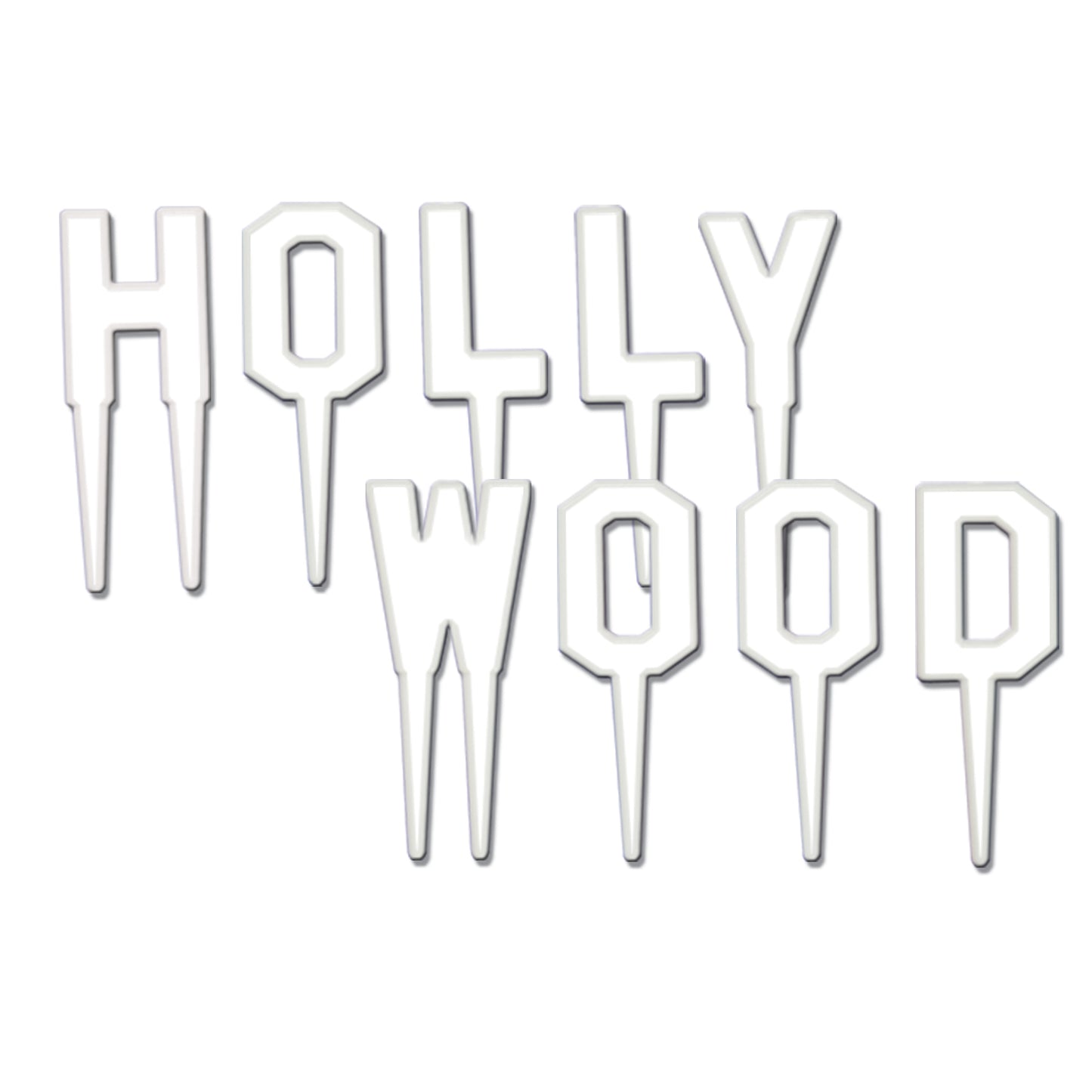 FOOD PICKS - HOLLYWOOD 2" WHITE