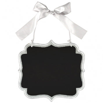 LARGE MARQUEE SILVER GLITTER CHALKBOARD SIGN