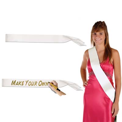 Satin Sash 33" x 4"