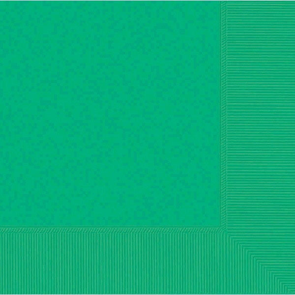 Festive Green Beverage Napkins - 40ct.