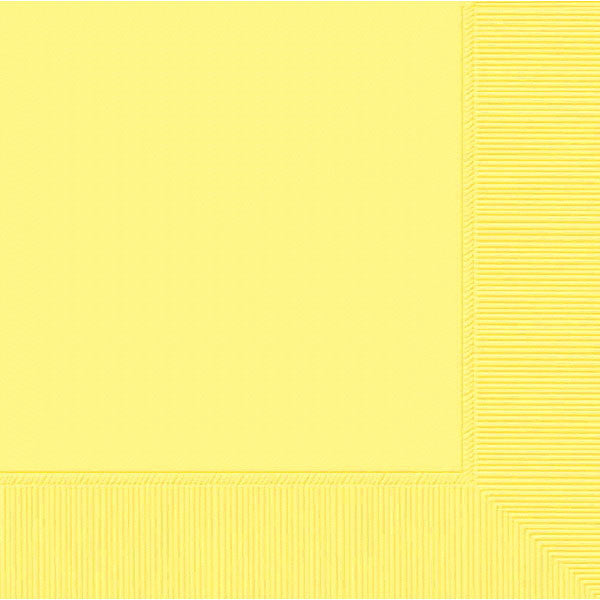 BEVERAGE NAPKINS LIGHT YELLOW 40CNT