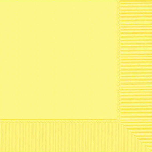 BEVERAGE NAPKINS   LIGHT YELLOW     40CNT