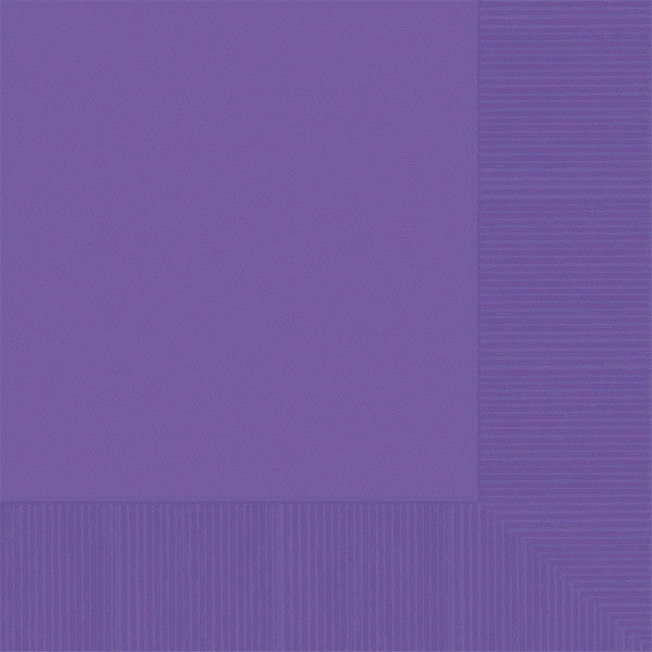BEVERAGE NAPKINS DARK PURPLE 50CNT