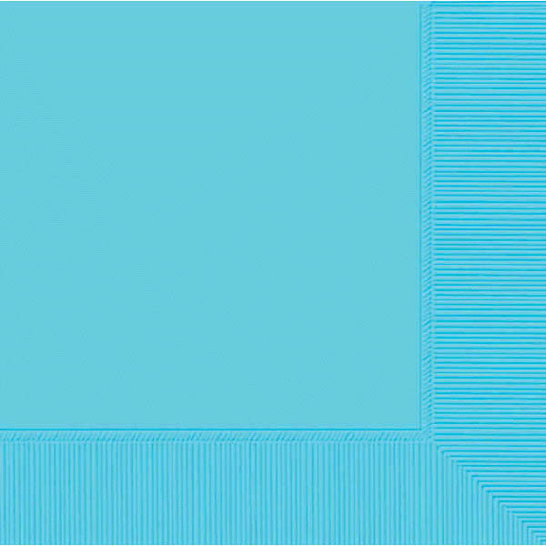 BEVERAGE NAPKINS CARIBBEAN BLUE 40PCS/PKG
