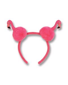 FLAMINGO POM POM HEADBAND