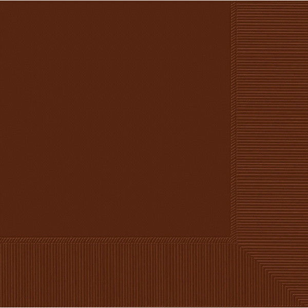 LUNCHEON NAPKINS - CHOCOLATE BROWN 40 CT/PKG