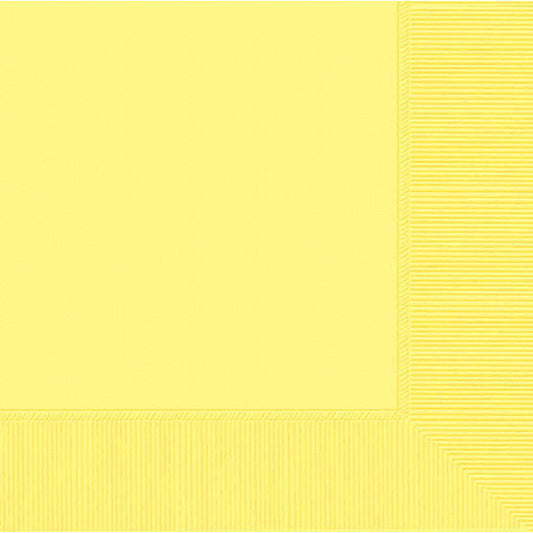 LUNCHEON NAPKINS - LIGHT YELLOW       40 CT/PKG