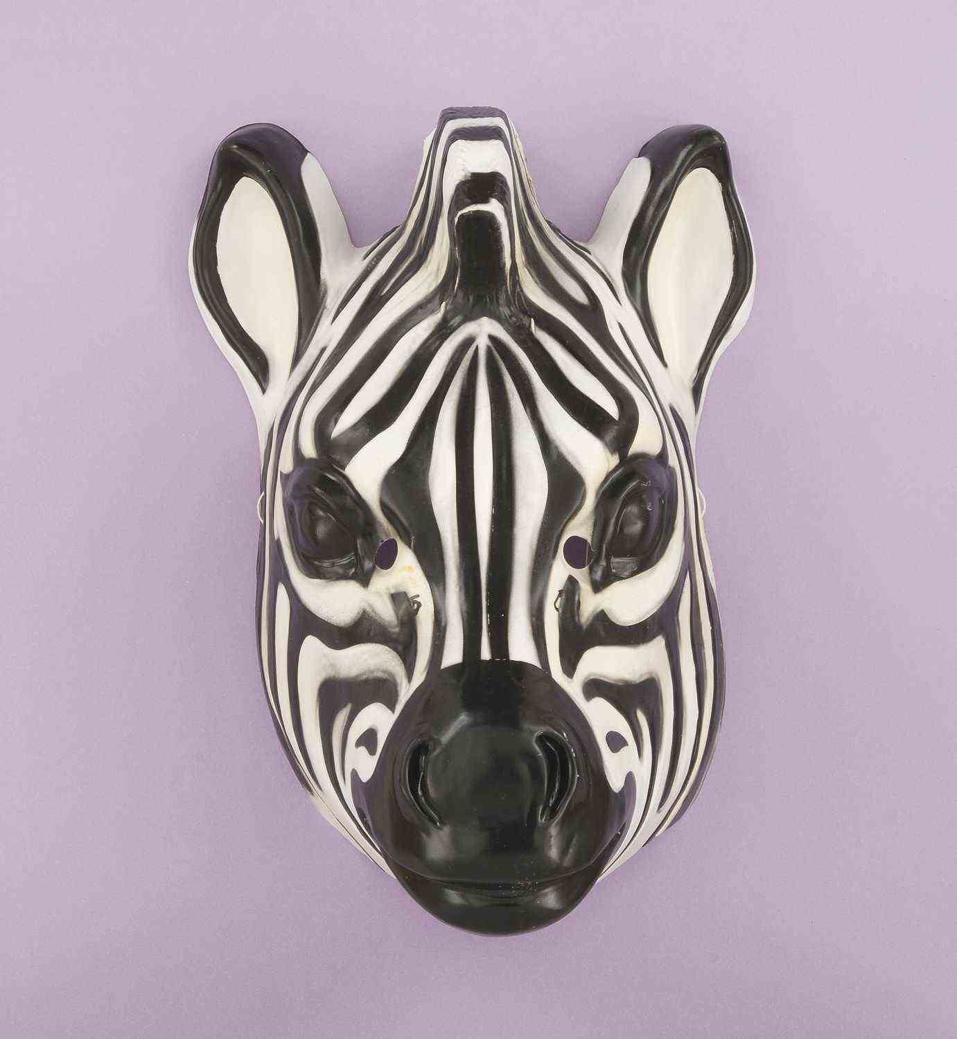 ZEBRA PLASTIC MASK EACH