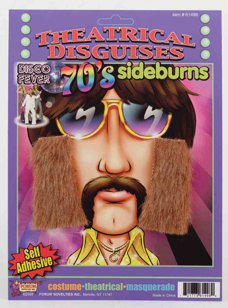 SIDEBURNS - 70'S BROWN
