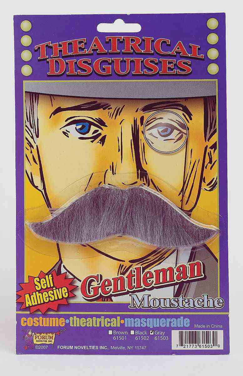 MOUSTACHE - GENTLEMAN GRAY EACH