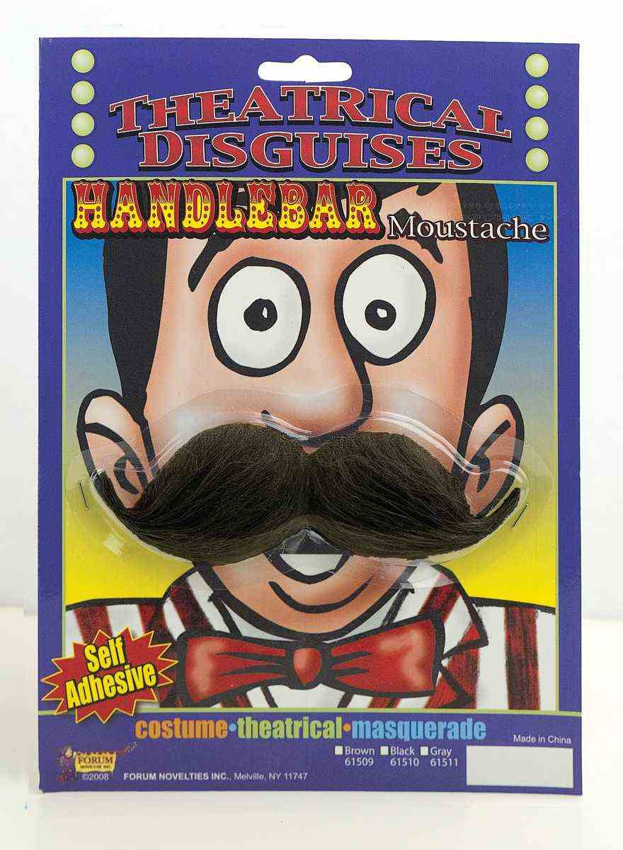 HANDLEBAR MUSTACHE - BLACK