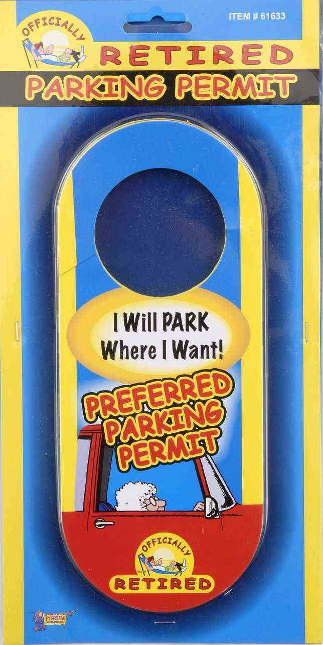 RETIRED PARKING PERMIT 1PC/CARD