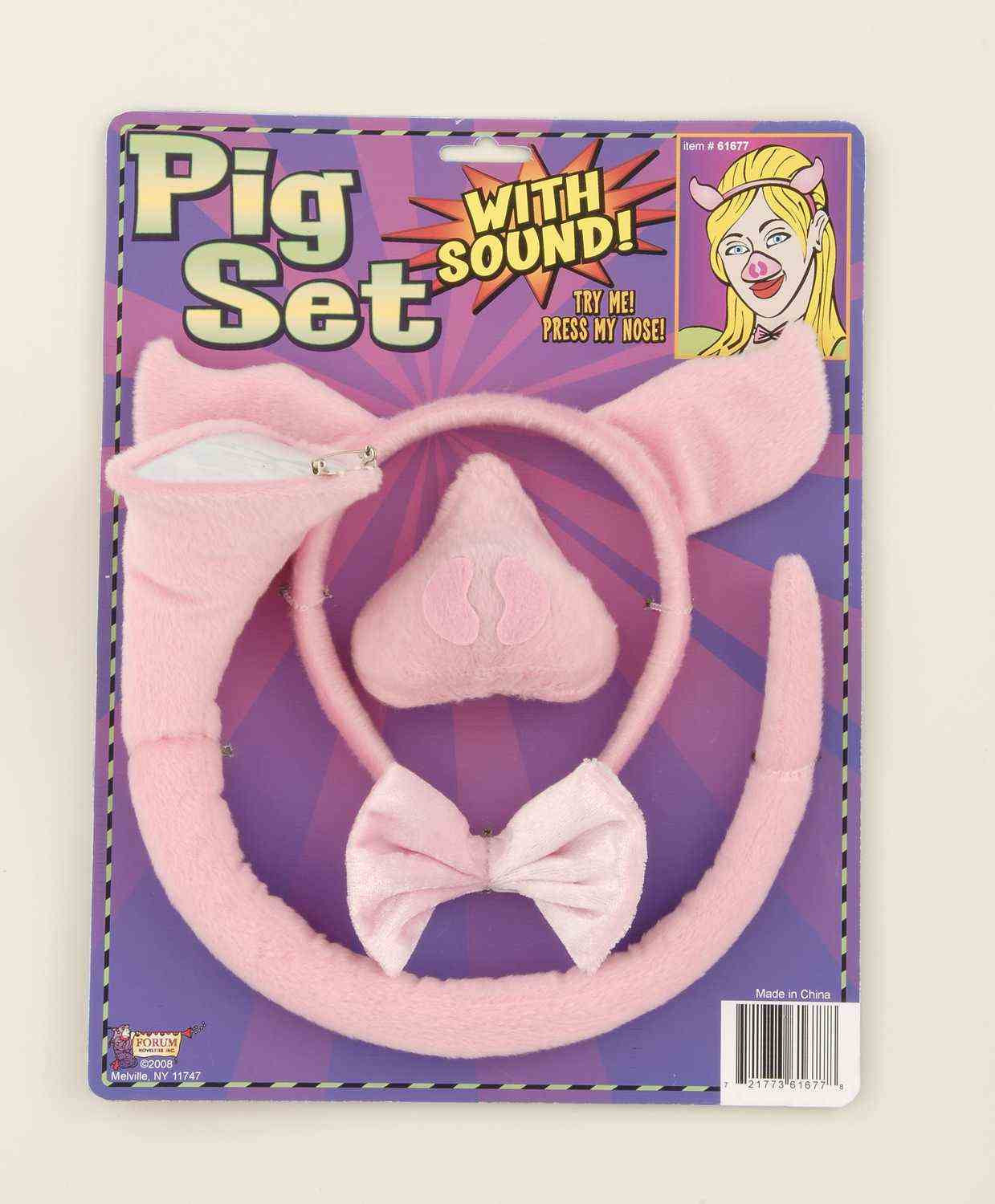 PIG SET - W/SOUND 4 PC/SET