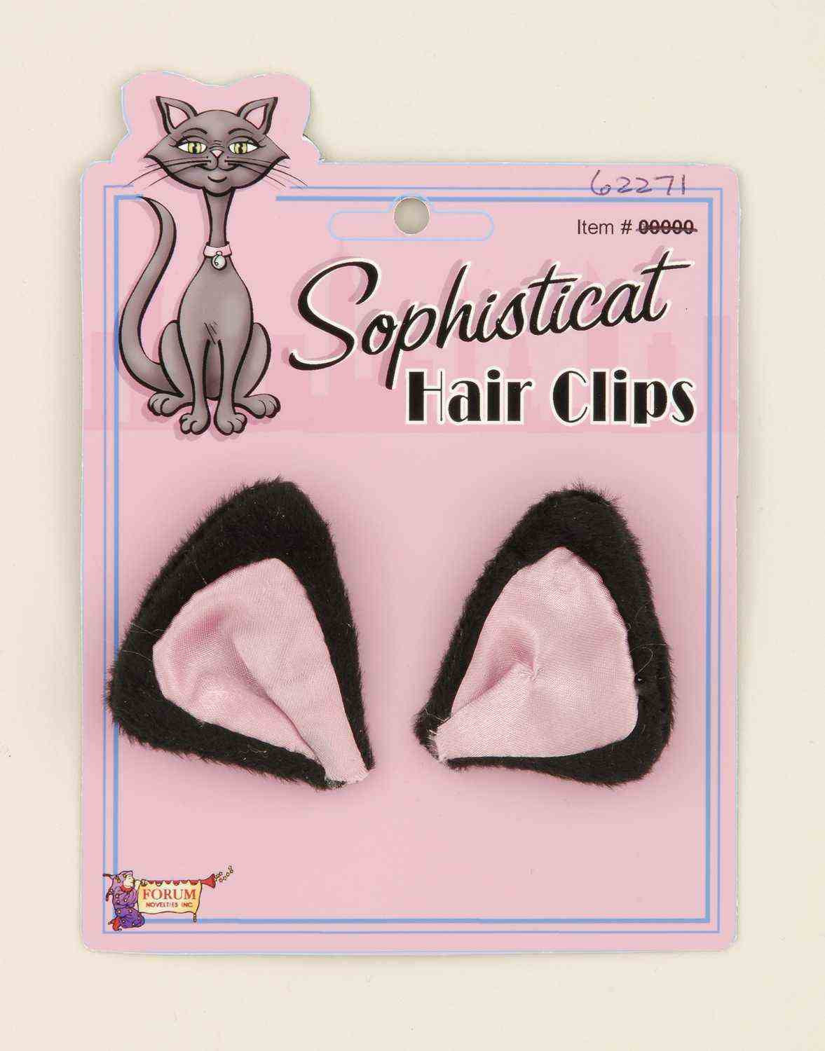 Black Cat Ear Hair Clips
