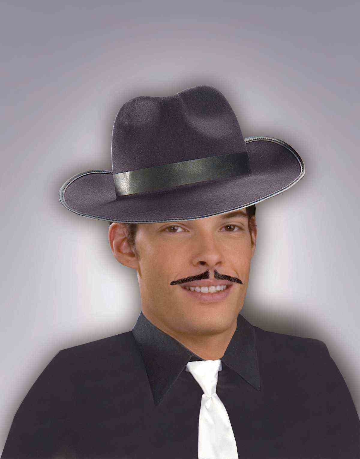 Black Gangster Style Moustache