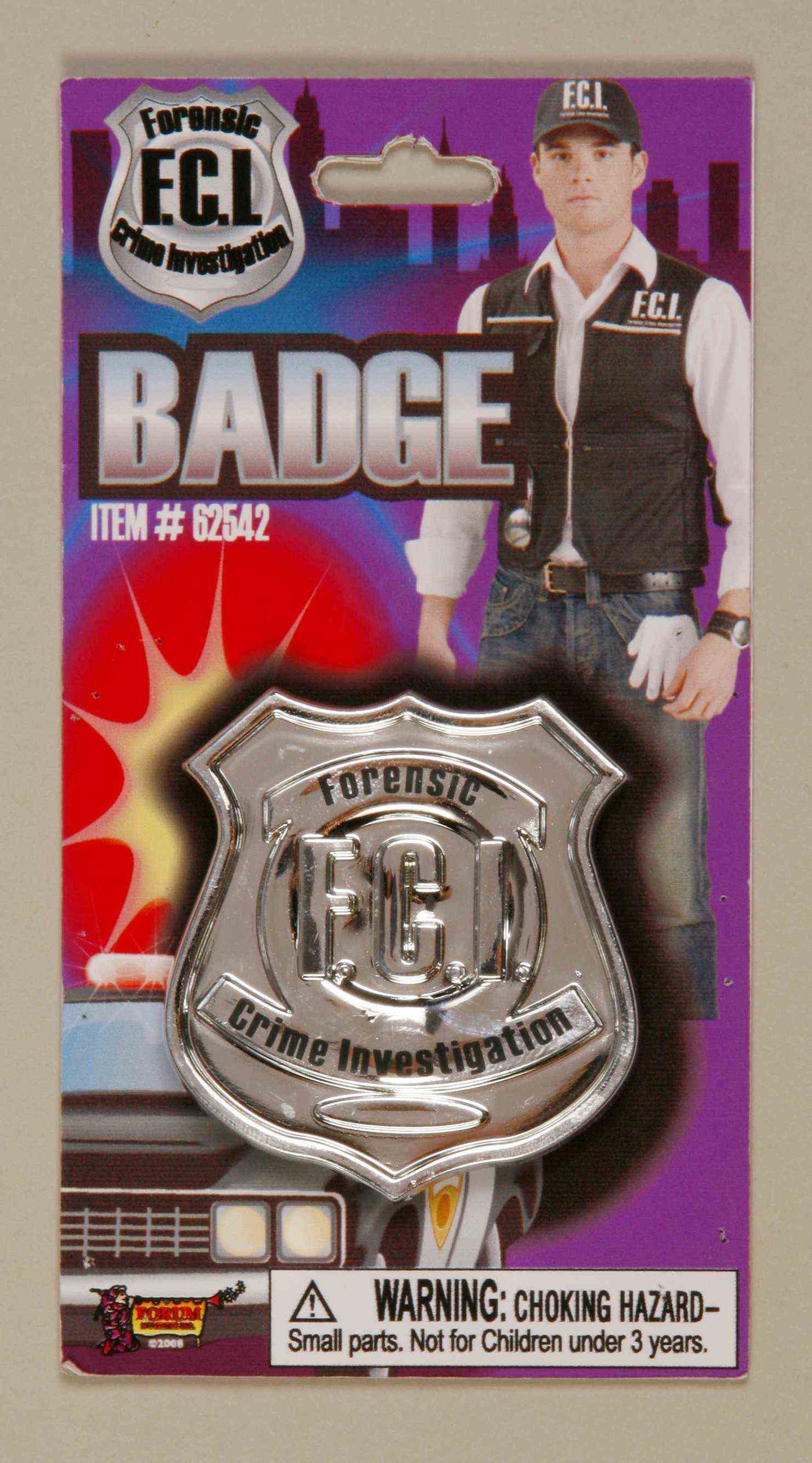 Forensic Crime Police Badge