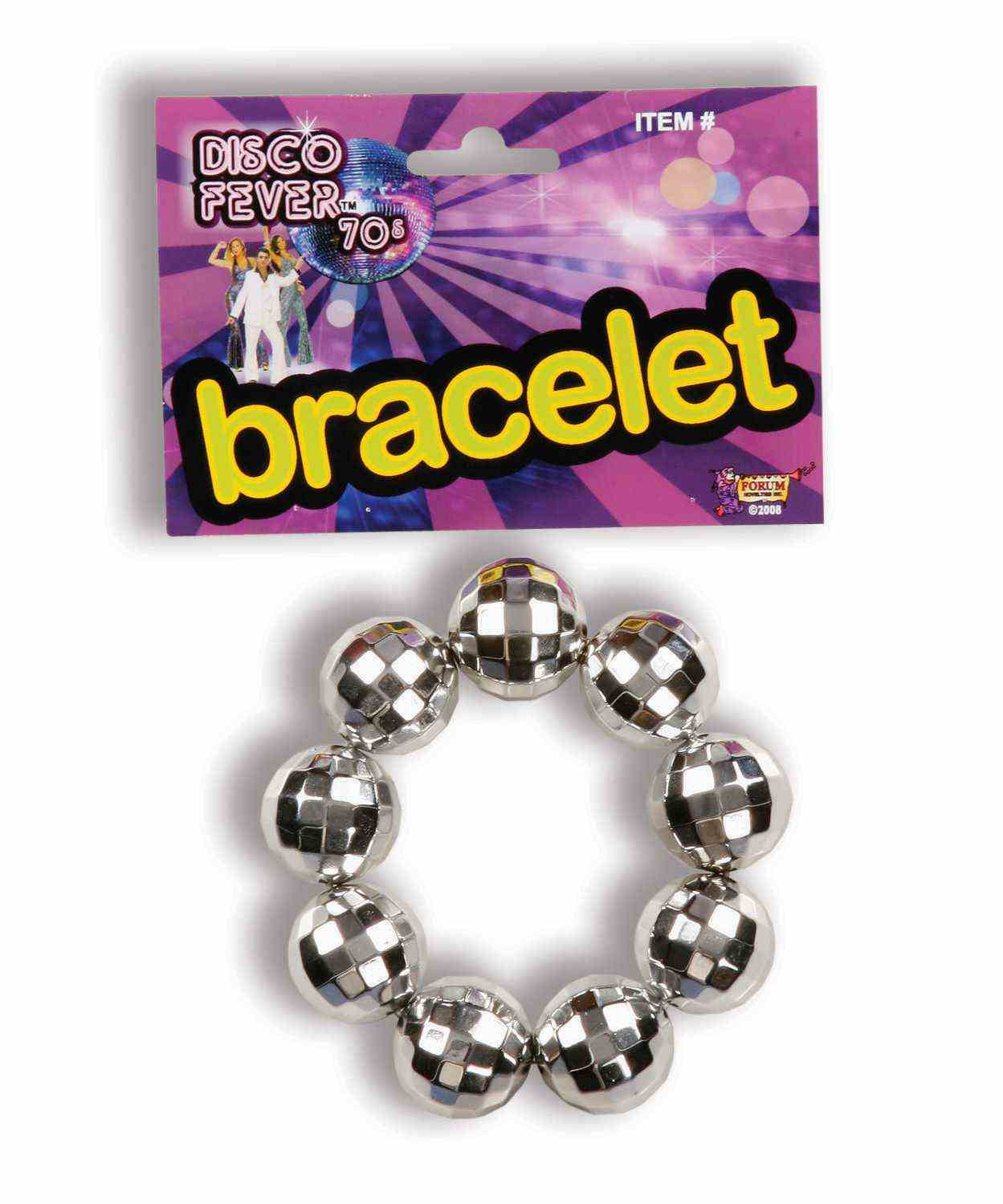 DISCO BALL BRACELET SILVER 70'S