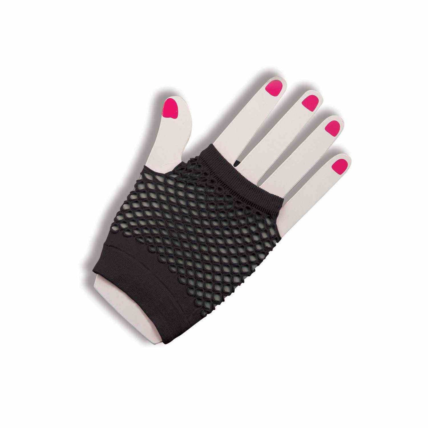 Black Mesh Fingerless Gloves