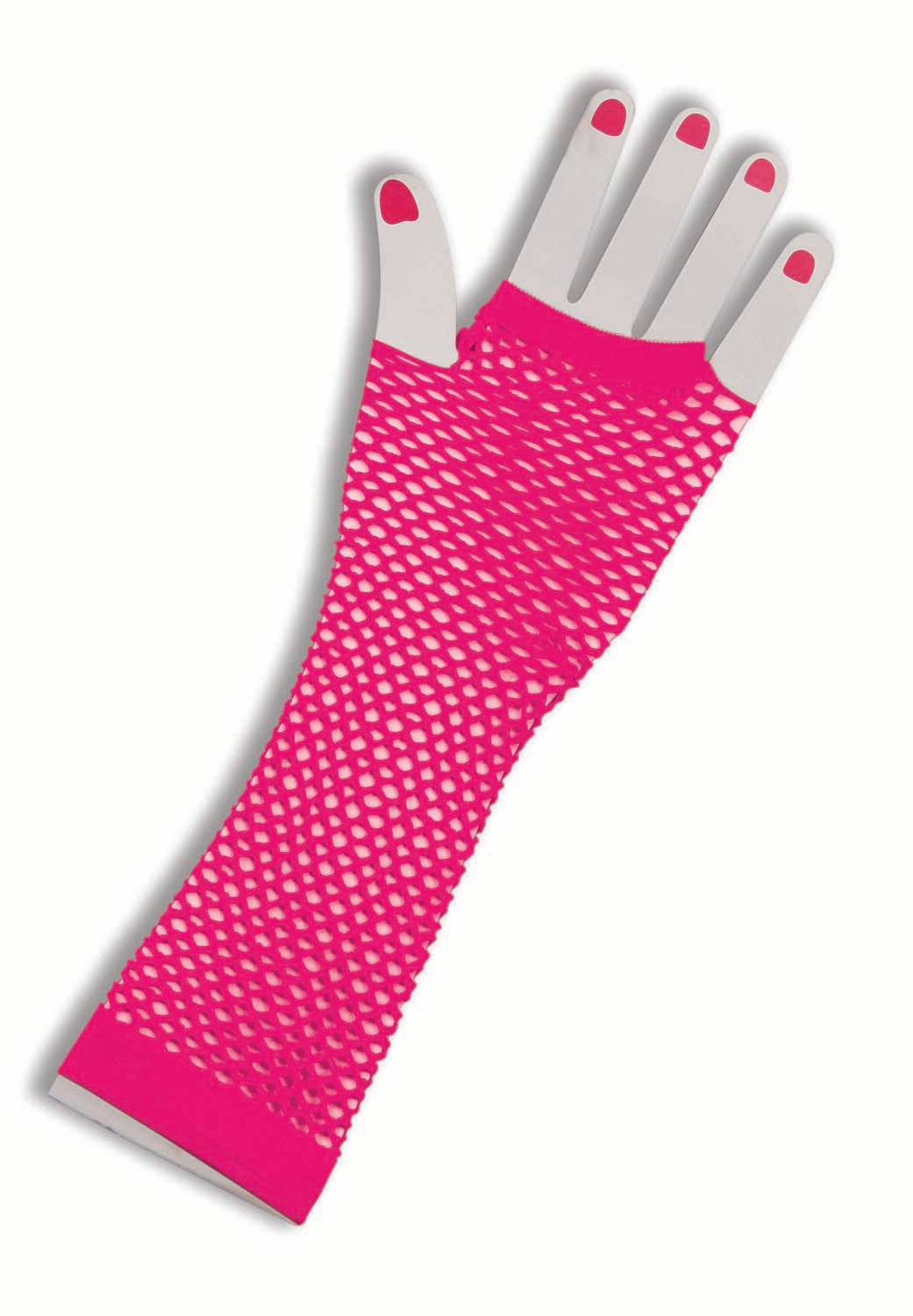 Pink Fishnet Fingerless Gloves